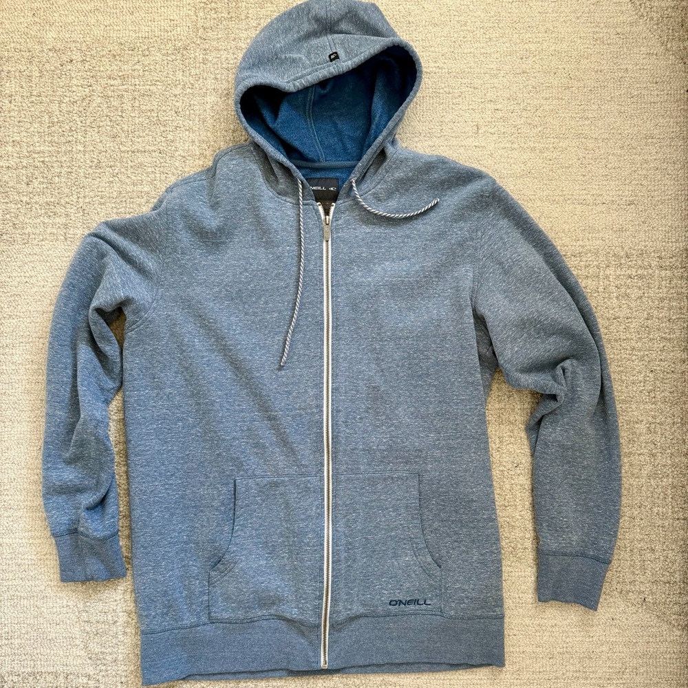 Men’s O'Neill Men's Heather Gray Zip-Up Hoodie